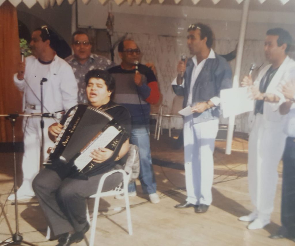 Hassan Abou Seoud mit Band