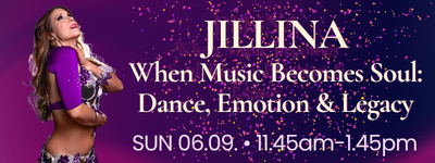 JILLINA When Music Becomes Soul – Dance, Emotion & Legacy  | SUN 05.09.26  | 11.45am-1.45pm